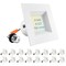 Luxrite 4 Inch Square LED Recessed Can Lights 5 CCT 2700K-5000K 14W (75W Equivalent) 950LM Dimmable 16-Pack LR23786-16PK - alternate 1